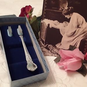 VINTAGE WEB STERLING SILVER BABY'S 1st.TOOTHBRUSH
